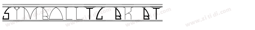 SymbollTC Bk BT字体转换